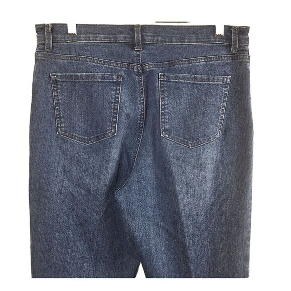 Gloria Vanderbilt Amanda Size 12 Blue Denim Jeans Cotton Stretch 32 x 30 inches - Picture 7 of 14